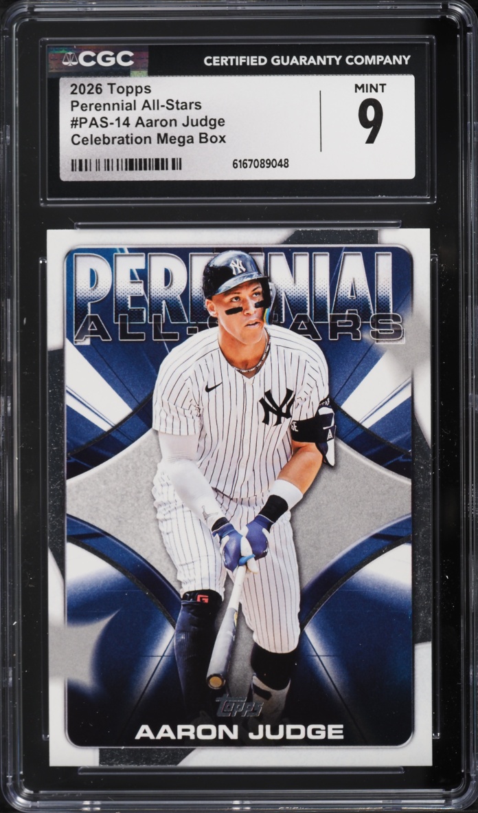 2026 Topps Perennial All-Stars Celebration Mega Box Aaron Judge #PAS-14 CGC 9 MINT