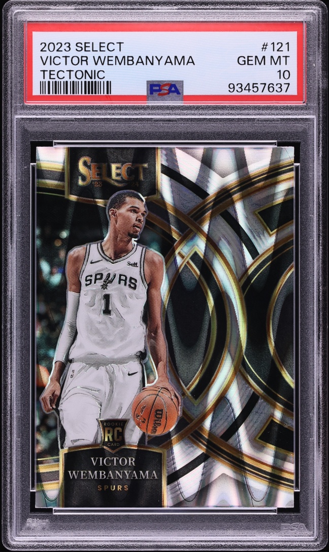 2023 Select Premier Tectonic Victor Wembanyama ROOKIE #121 PSA 10 GEM MINT