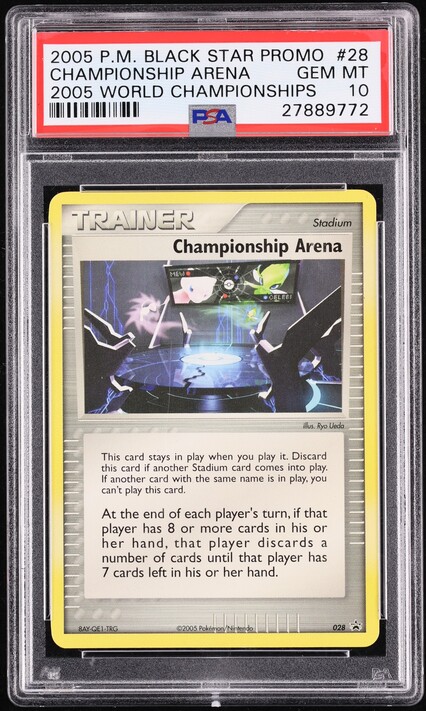 2005 Pokemon Black Star Promo World Championship Arena #28 PSA 10 GEM MINT