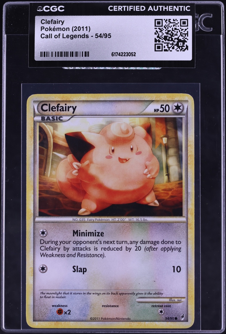 2011 Pokemon Call Of Legends Clefairy #54 CGC AUTH