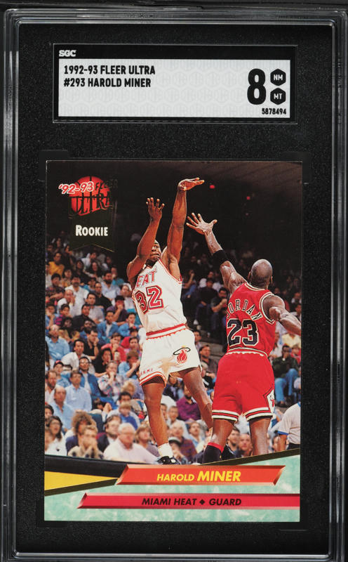 1993 Fleer Basketball Harold Miner #108 CGC AUTH on Fanatics Collect