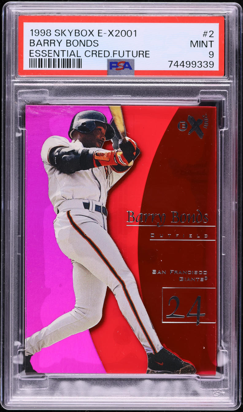 1998 Skybox E-X2001 Essential Credentials Future Barry Bonds /99 #2 PSA 9 MINT