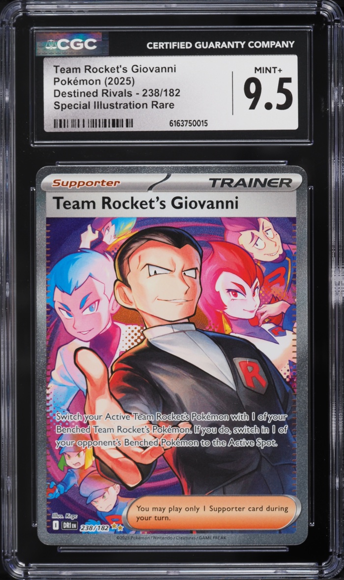 2025 Pokemon Scarlet & Violet Destined Rivals SIR Team Rocket's Giovanni #238 CGC 9.5 MINT+