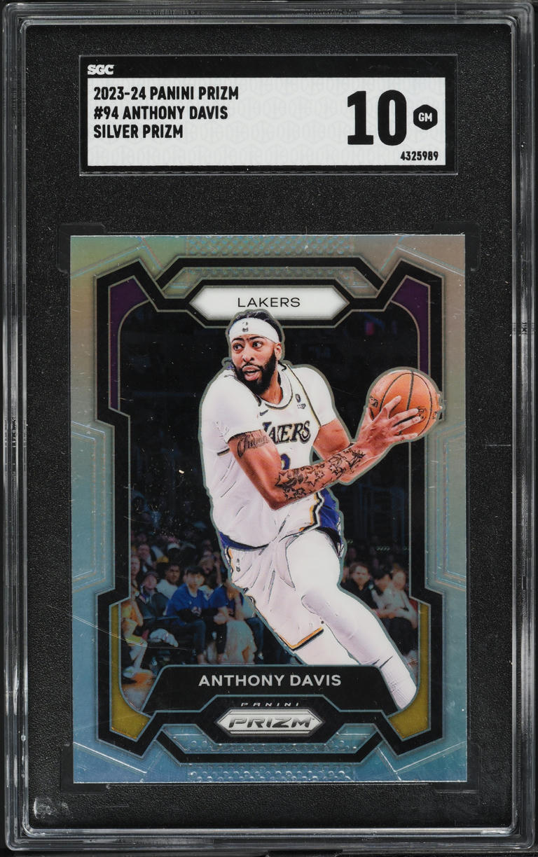 2023 Panini Prizm Silver Anthony Davis #94 SGC 10 GEM MINT