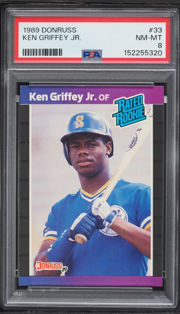 1989 Donruss Ken Griffey Jr. ROOKIE #33 PSA 8 NM-MT
