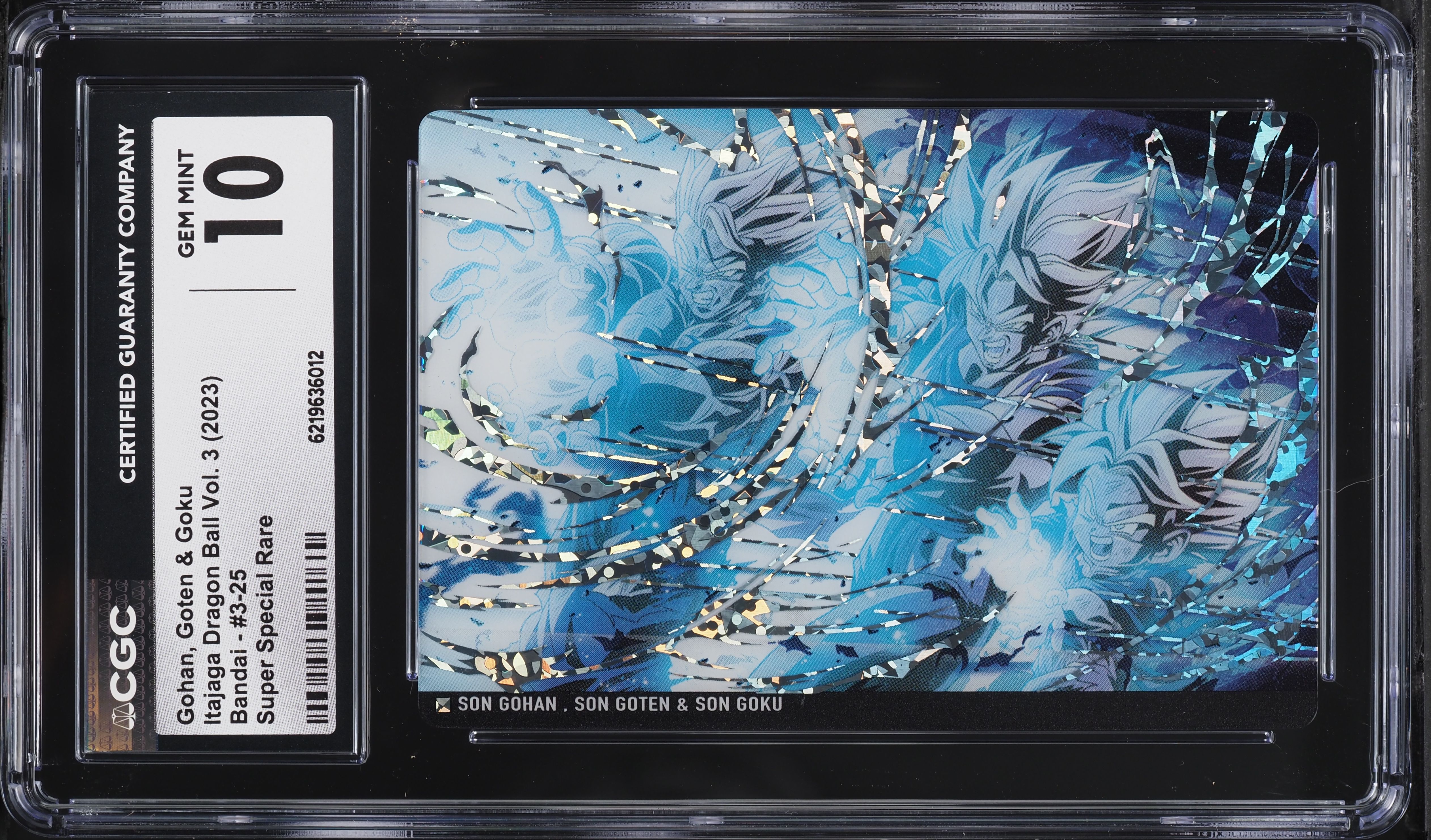 2023 Itajaga Dragon Ball Japanese Vol. 3 Bandai SSR Gohan, Goten & Goku #3-25 CGC 10 GEM MINT