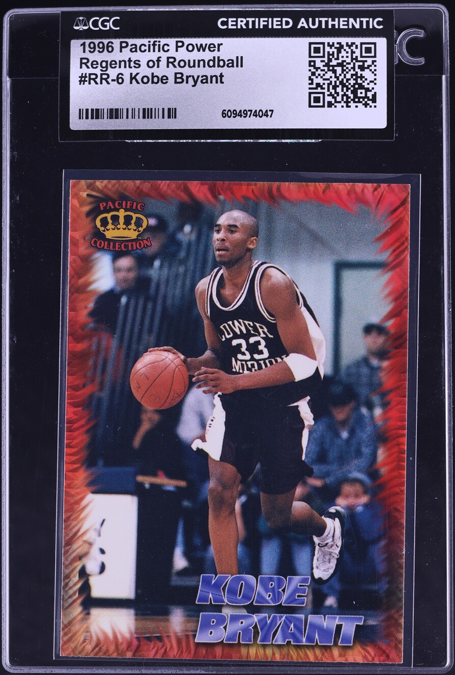 1996 Pacific Power Regents Of Roundball Kobe Bryant ROOKIE #RR-6 CGC AUTH