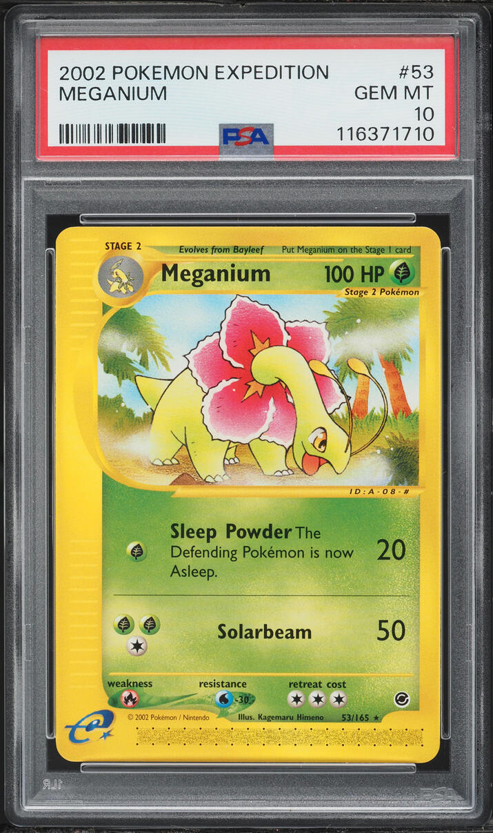 2002 Pokemon Expedition Meganium #53 PSA 10 GEM MINT