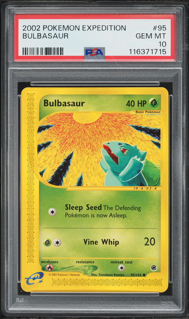 2002 Pokemon Expedition Bulbasaur #95 PSA 10 GEM MINT