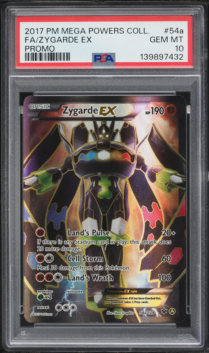 2017 Pokemon XY Promo Mega Powers Collection Alt Art Zygarde EX #54a PSA 10 GEM MINT