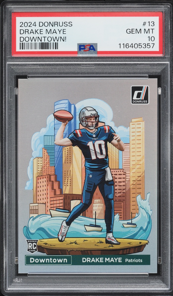 2024 Donruss Downtown! Drake Maye ROOKIE #13 PSA 10 GEM MINT