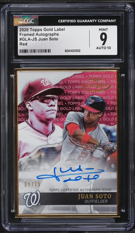 2021 Topps Chrome Platinum Anniversary Orange Ref Juan Soto AUTO