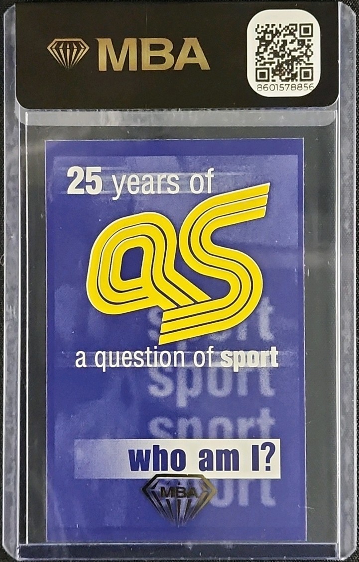 2002 A Question Of Sport 25th Anniversary Michael Schumacher MBA AUTH