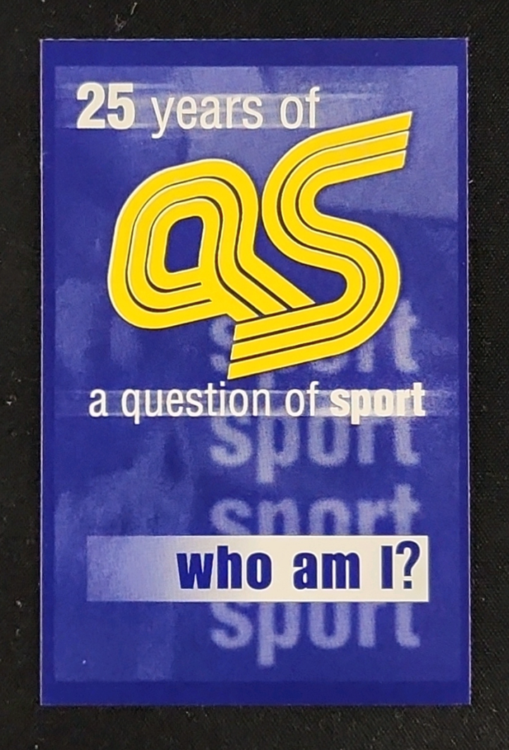 2002 A Question Of Sport 25th Anniversary Michael Schumacher MBA AUTH