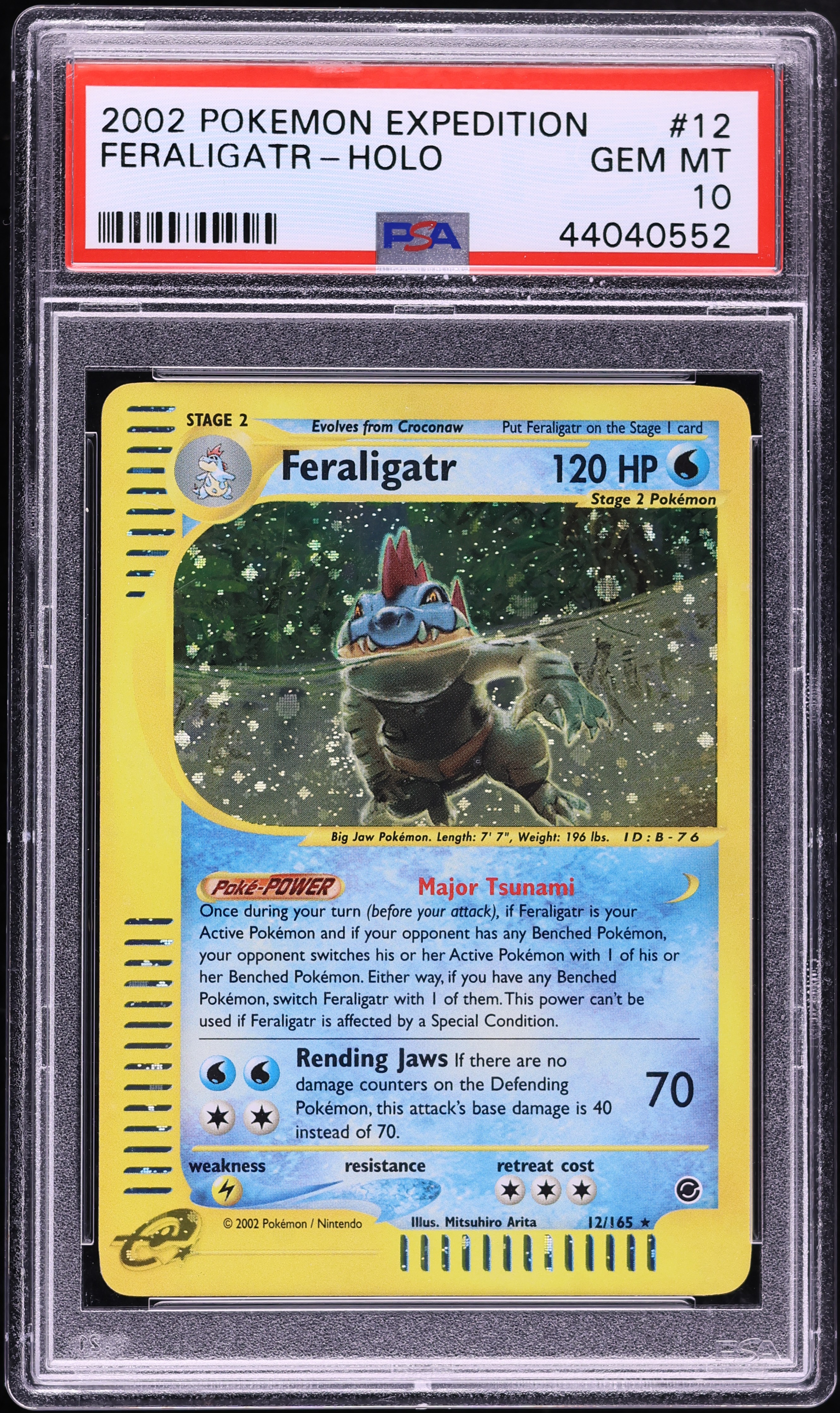 2002 Pokemon Expedition Holo Feraligatr #12 PSA 10 GEM MINT