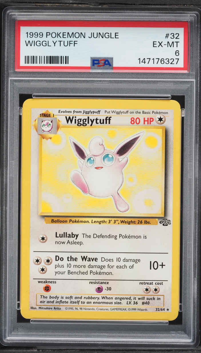 1999 Pokemon Jungle Wigglytuff #32 PSA 6 EXMT