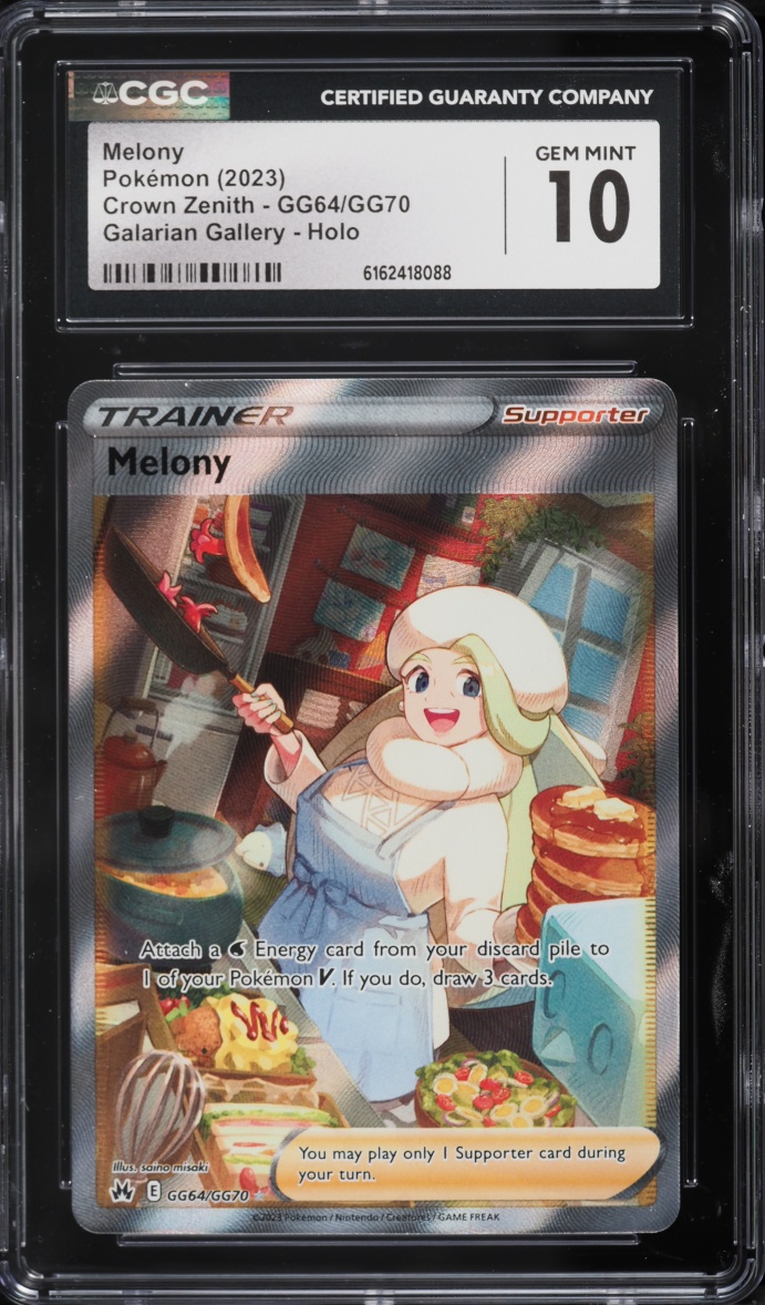 2023 Pokemon Sword & Shield Crown Zenith Full Art Melony #GG64 CGC 10 GEM MINT