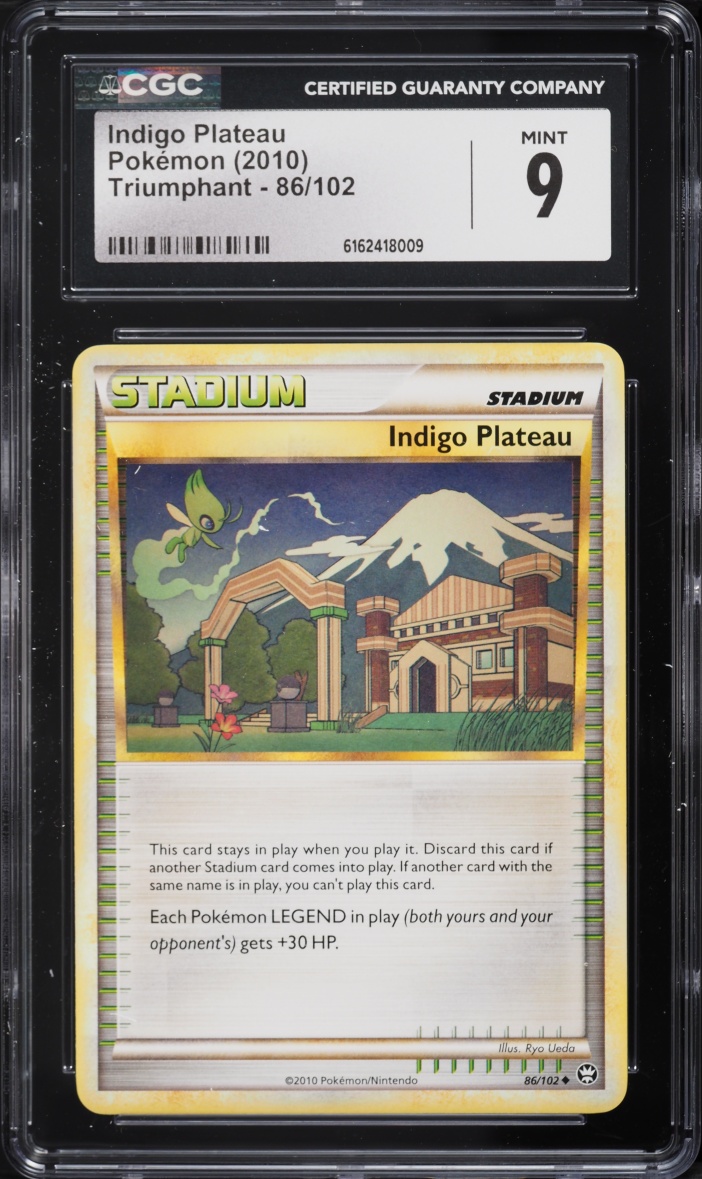 2010 Pokemon HeartGold & SoulSilver Triumphant Indigo Plateau #86 CGC 9 MINT