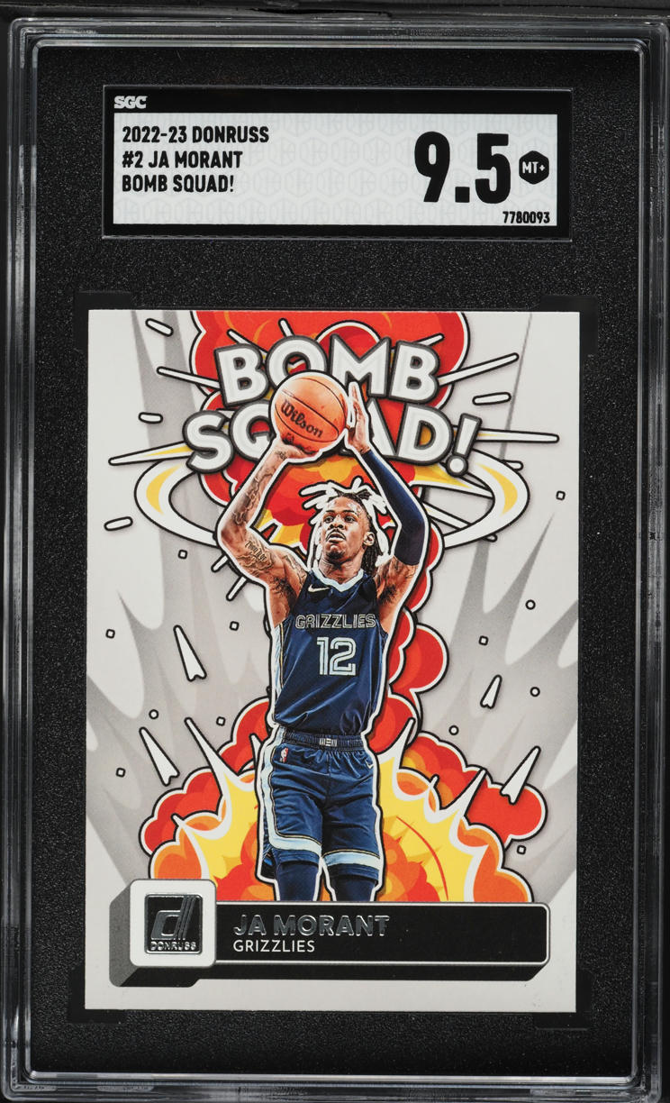 2022 Donruss Bomb Squad! Ja Morant #2 SGC 9.5 MINT+