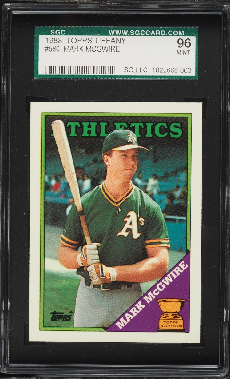 1988 Topps Tiffany Mark McGwire #580 SGC 9 MINT
