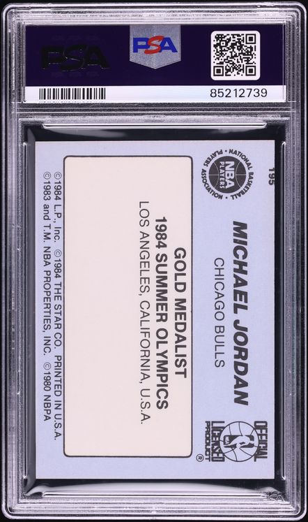 1984 Star Basketball Michael Jordan ROOKIE #195 PSA 7 NRMT