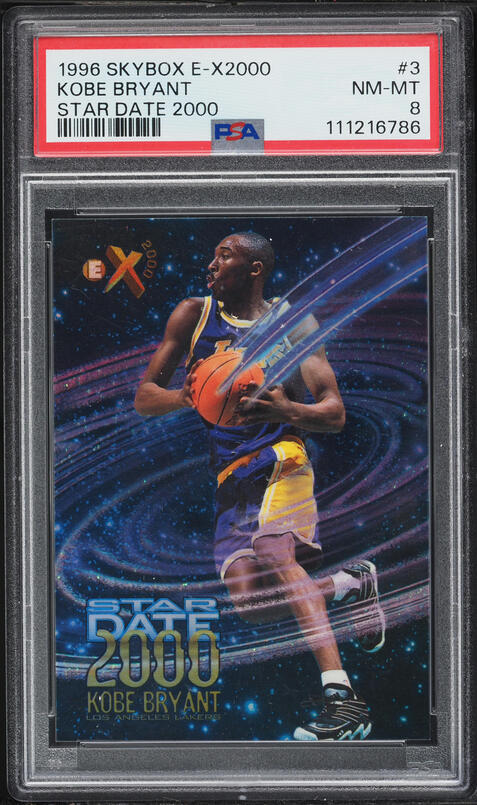 1996 Skybox E-X2000 Kobe Bryant ROOKIE #30 PSA 9 MINT on Fanatics
