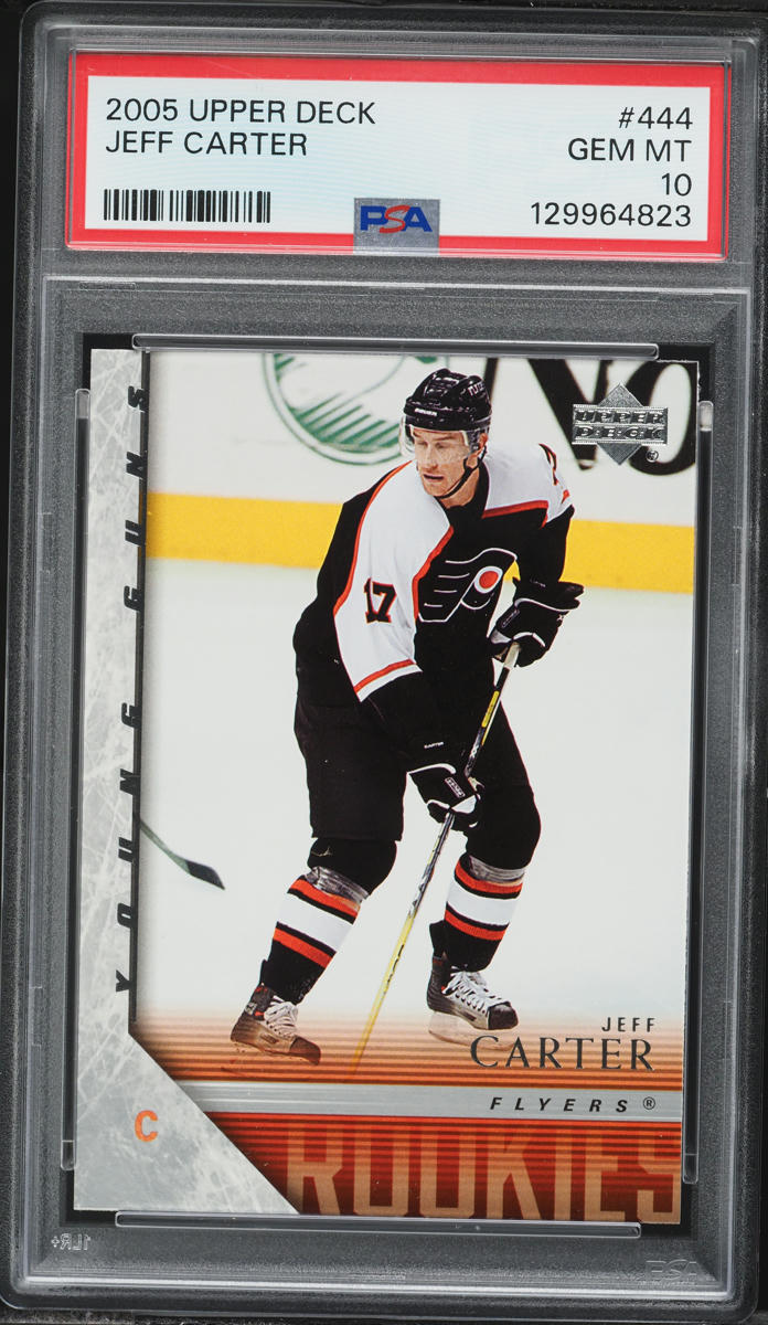 2005 Upper Deck Young Guns Jeff Carter ROOKIE #444 PSA 10 GEM MINT