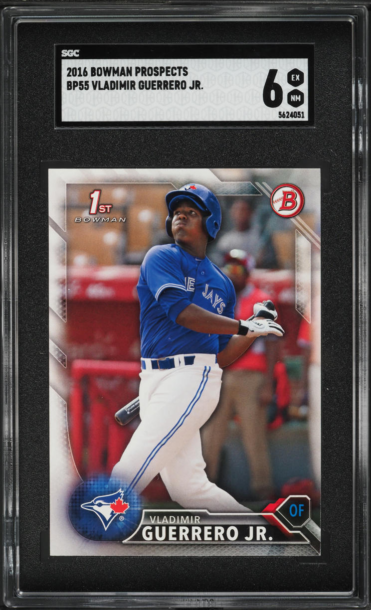 2016 Bowman Vladimir Guerrero Jr. PROSPECT #BP55 SGC 6 EXMT