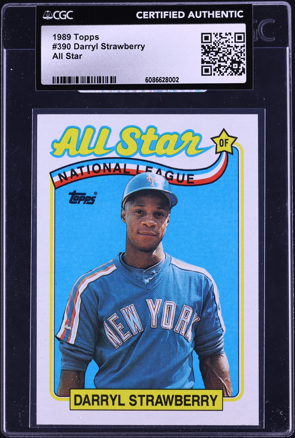 1989 Topps All Star National League Darryl Strawberry #390 CGC AUTH