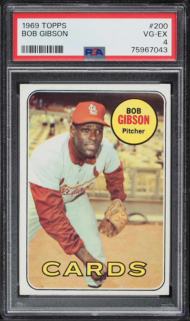 1969 Topps Bob Gibson #200 PSA 4 VGEX
