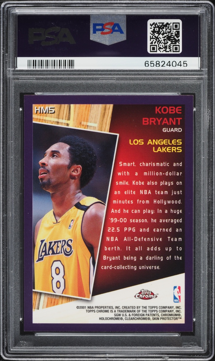 2000 Topps Chrome Hobby Masters Kobe Bryant #HM5 PSA 9 MINT
