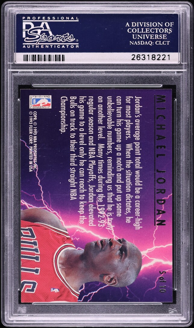 1993 Ultra Scoring Kings Michael Jordan #5 PSA 10 GEM MINT