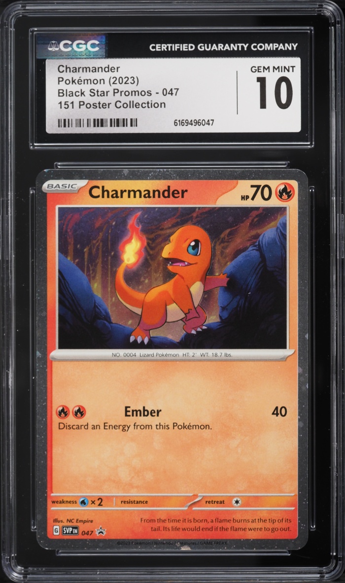 2023 Pokemon Scarlet & Violet Promo 151 Poster Collection Charmander #47 CGC 10 GEM MINT