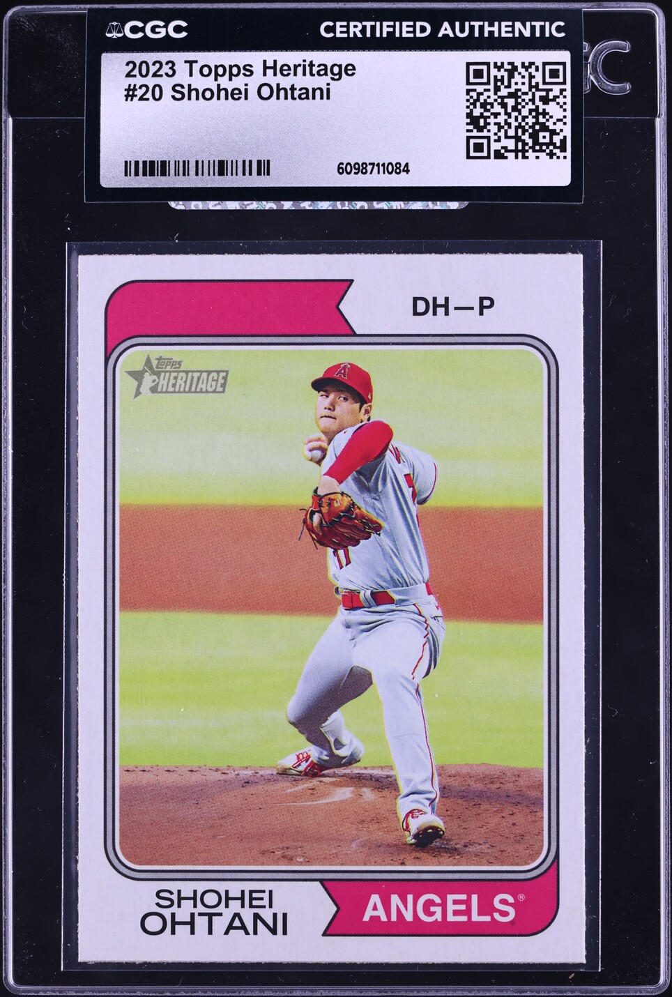 2023 Topps Heritage Shohei Ohtani #20 CGC AUTH