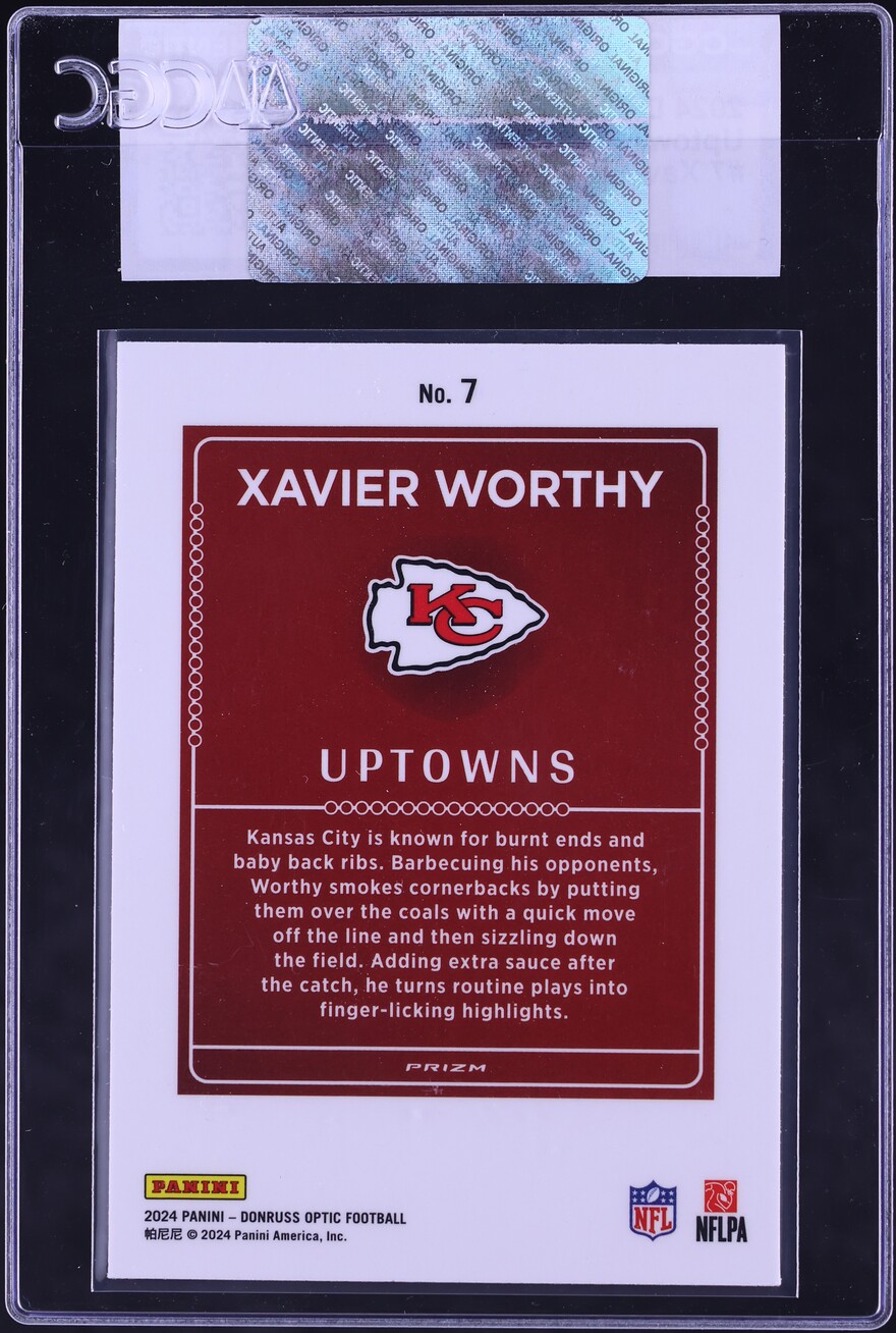 2024 Donruss Optic Uptowns Xavier Worthy ROOKIE #7 CGC AUTH