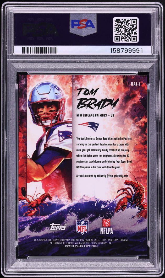 2025 Topps Chrome Kaiju Tom Brady #1 PSA 10 GEM MINT