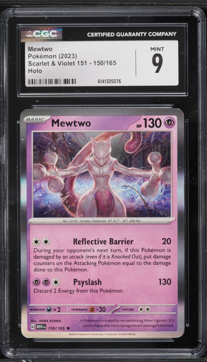 2023 Pokemon Scarlet & Violet 151 Holo Mewtwo #150 CGC 9 MINT