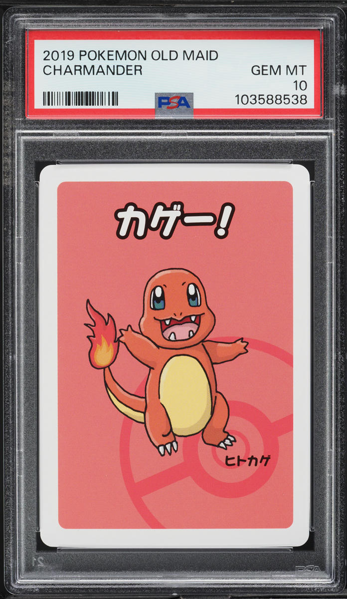 2019 Pokemon Japanese Playing Cards Old Maid Charmander PSA 10 GEM MINT
