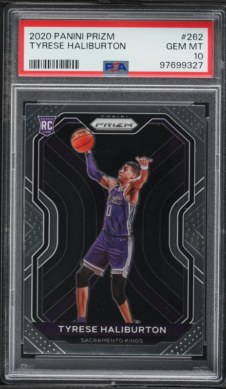 2020 Panini Prizm Tyrese Haliburton ROOKIE #262 PSA 10 GEM MINT on