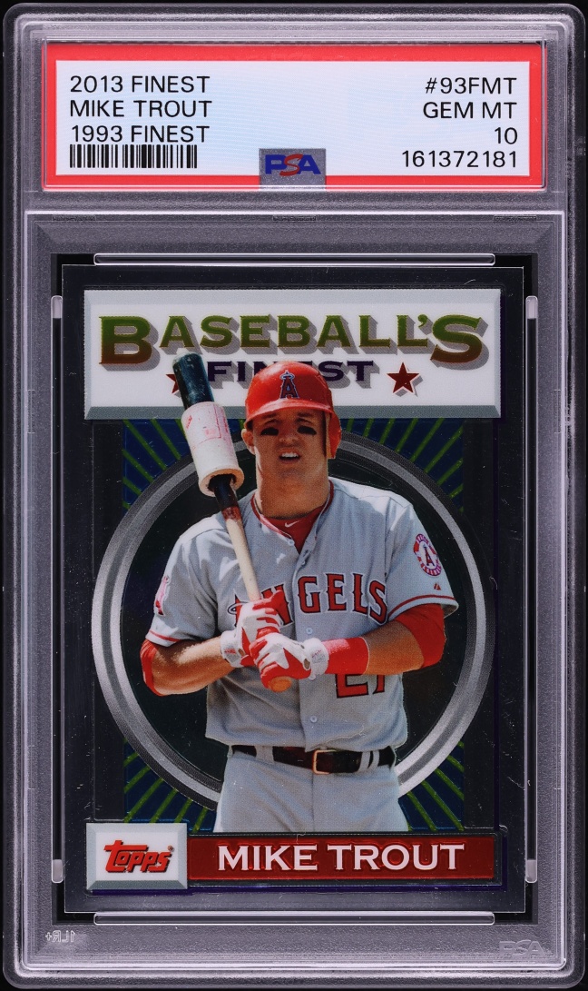 2013 Finest '93 Mike Trout #93F-MT PSA 10 GEM MINT