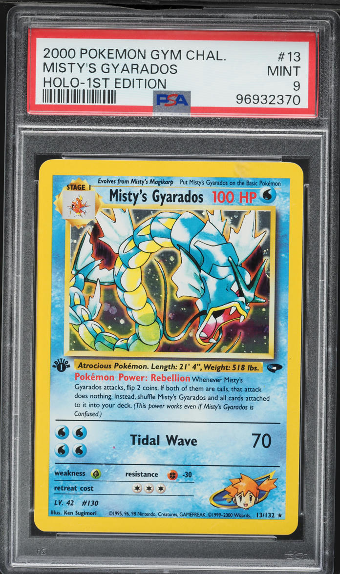 2000 Pokemon Gym Challenge 1st Edition Holo Misty's Gyarados #13 PSA 9 MINT