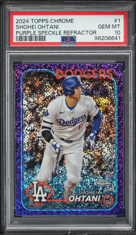 2022 Topps Chrome Negative Refractor #1 Shohei Ohtani PSA 9 on