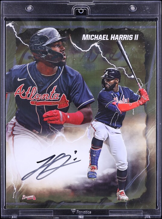 2024 Fanatics Under Wraps Emanate Michael Harris II 8x10 AUTO /50 Fanatics AUTH