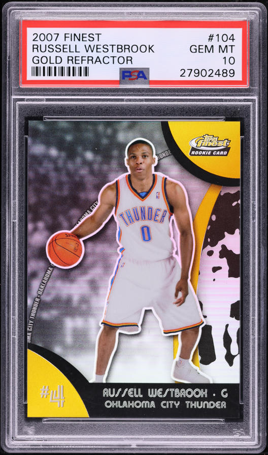 2009 Topps Chrome Refractor Russell Westbrook /500 #67 PSA 9 MINT