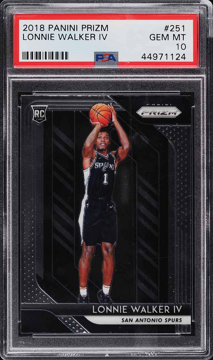 2018 Panini Prizm Lonnie Walker IV ROOKIE #251 PSA 10 GEM MINT
