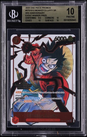 2025 One Piece Japanese Promo 20th Anniversary Monkey D. Luffy