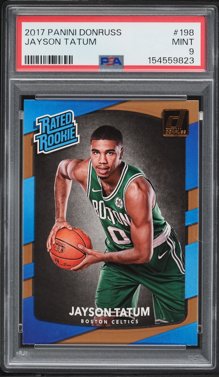 2017 Donruss Basketball Jayson Tatum ROOKIE #198 PSA 9 MINT