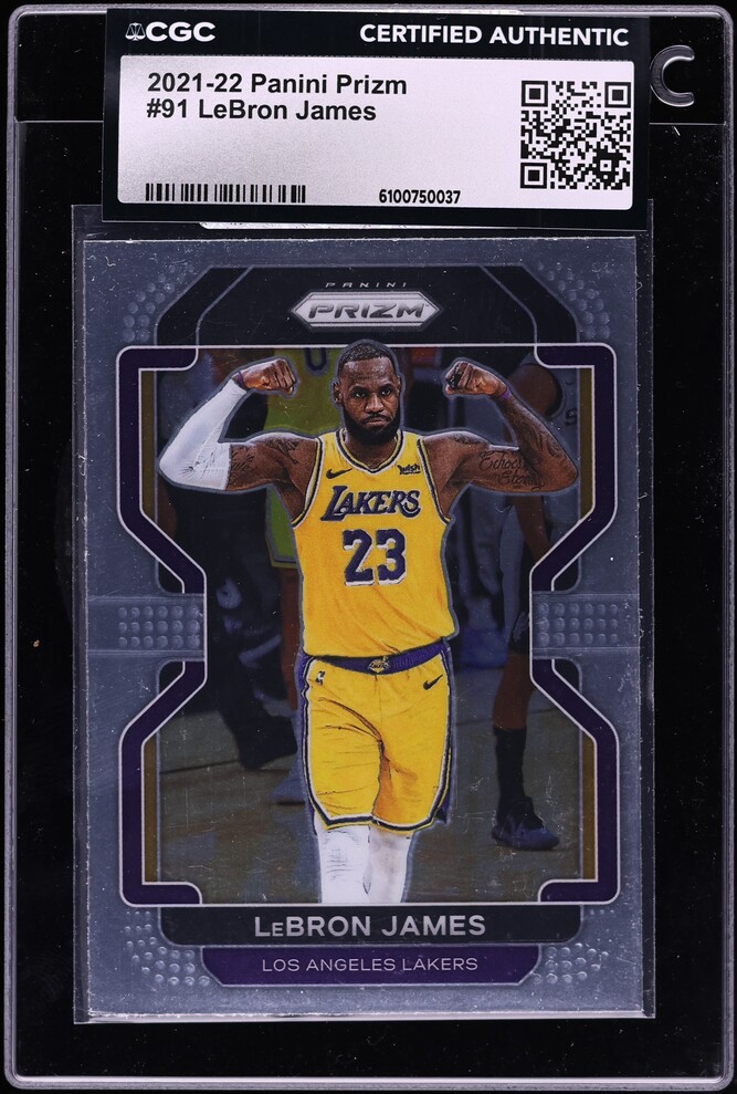 2021 Panini Prizm LeBron James #91 CGC AUTH