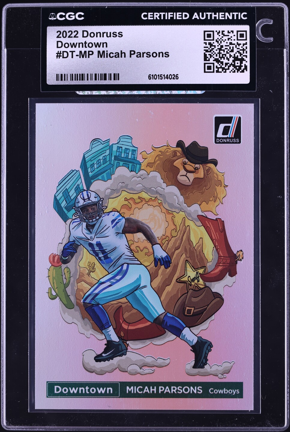 2022 Donruss Downtown Micah Parsons #DT-MP CGC AUTH
