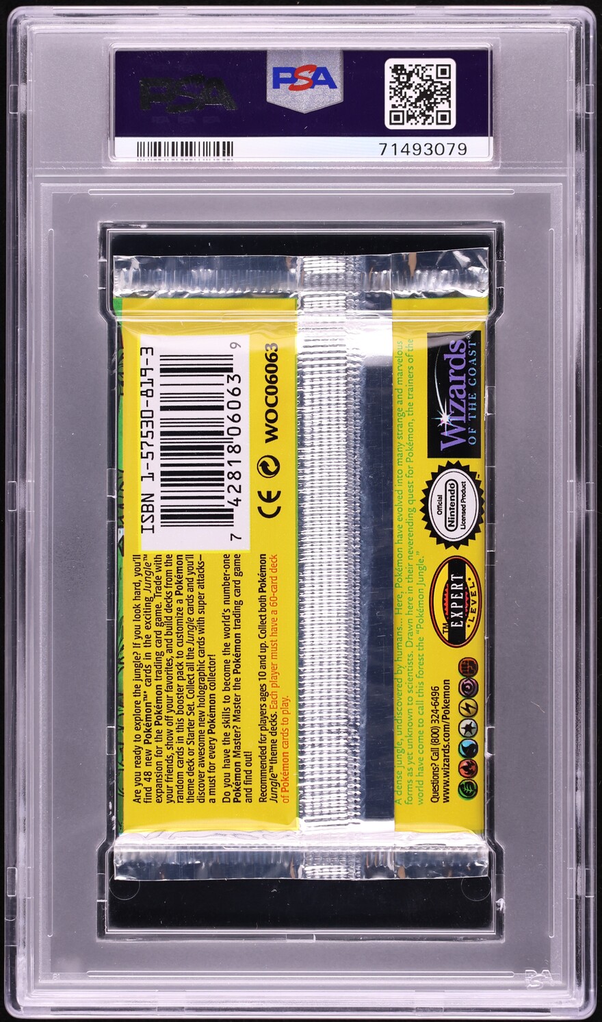 1999 Pokemon Jungle 1st Edition Booster Pack Wigglytuff Art PSA 10 GEM MINT